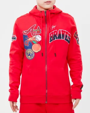 MLB ATLANTA BRAVES HOMETOWN FZ HOODIE (RED)