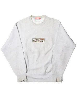 1 year Anniversary 1995 Camo Box Logo Crewneck