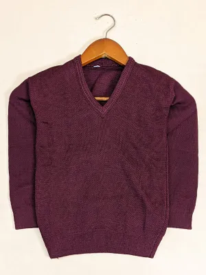 3Yrs - 8Yrs Maroon Full Sleeve Sweater For Kids KSW11