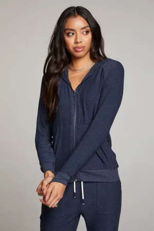 Canopy Long Sleeve Raglan Zip Up Hoodie