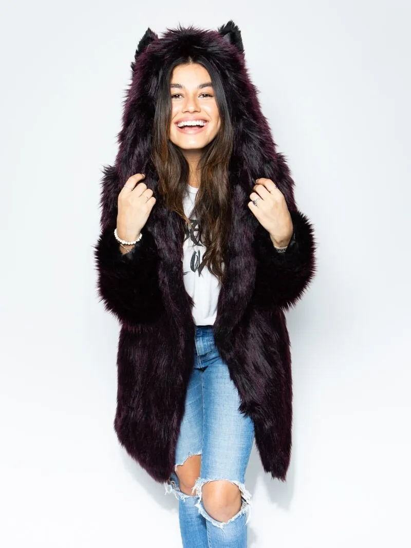 Classic Sangria Wolf CE Faux Fur Coat *Unisex*