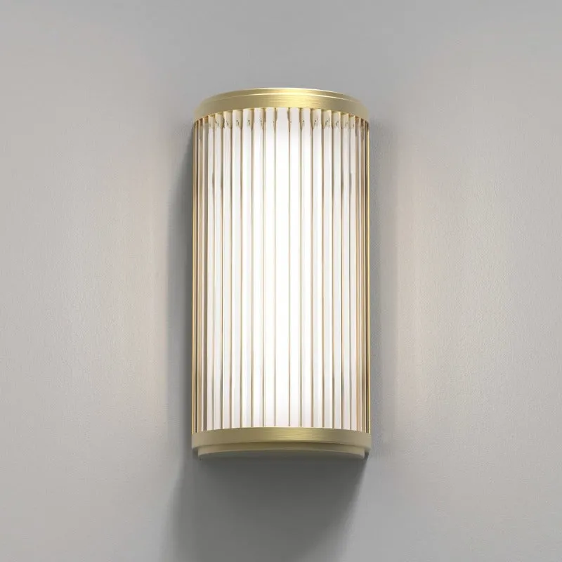 Dimmable Transitional Glass Rod Wall Light