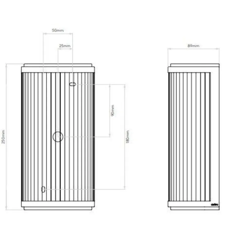 Dimmable Transitional Glass Rod Wall Light