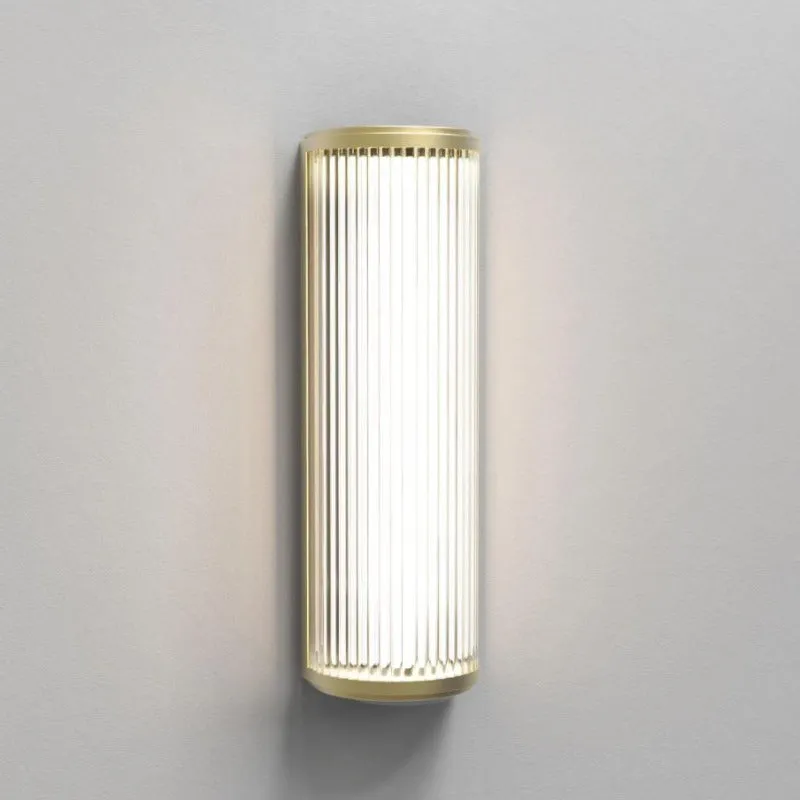 Dimmable Transitional Glass Rod Wall Light