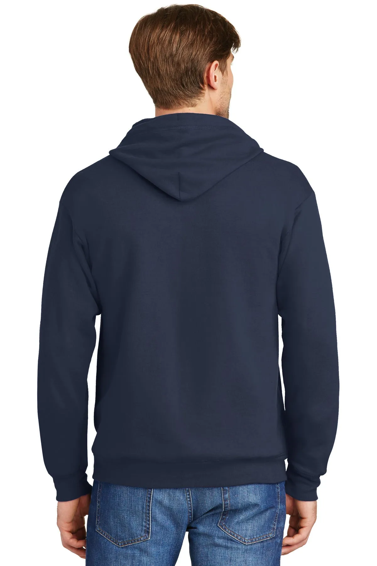 Hanes - EcoSmart Full-Zip Hooded Sweatshirt. P180