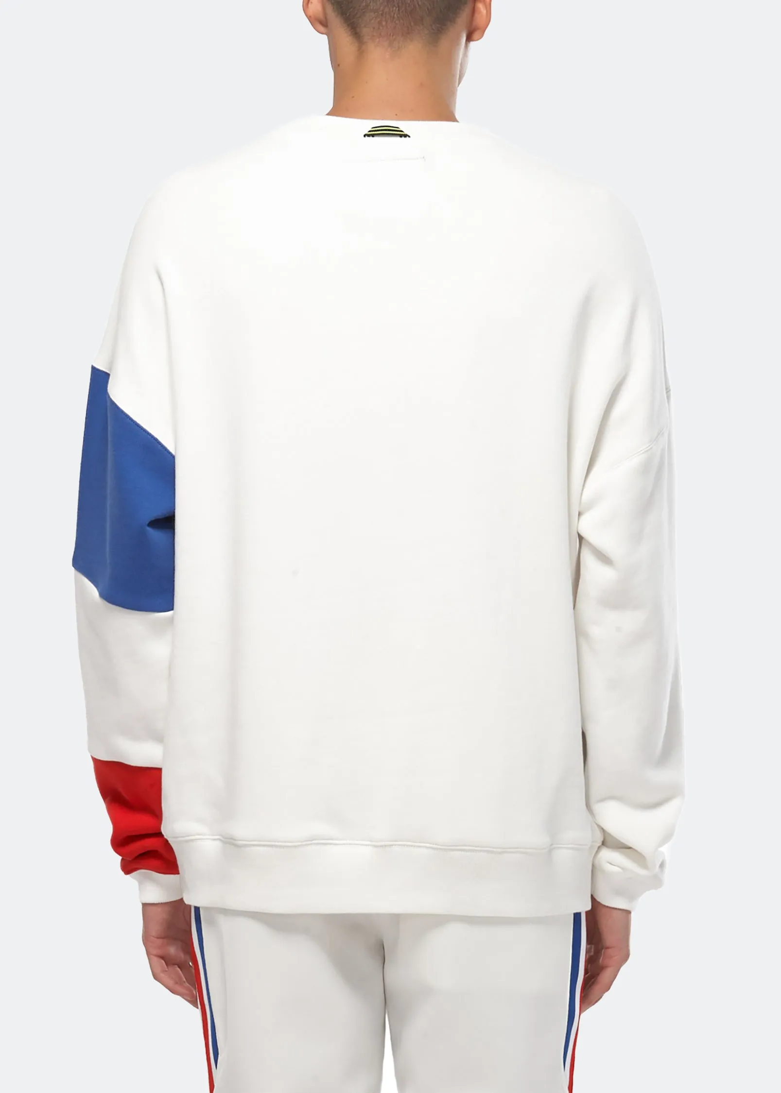 Konus Men's Color Blocked Sweatshirt in White