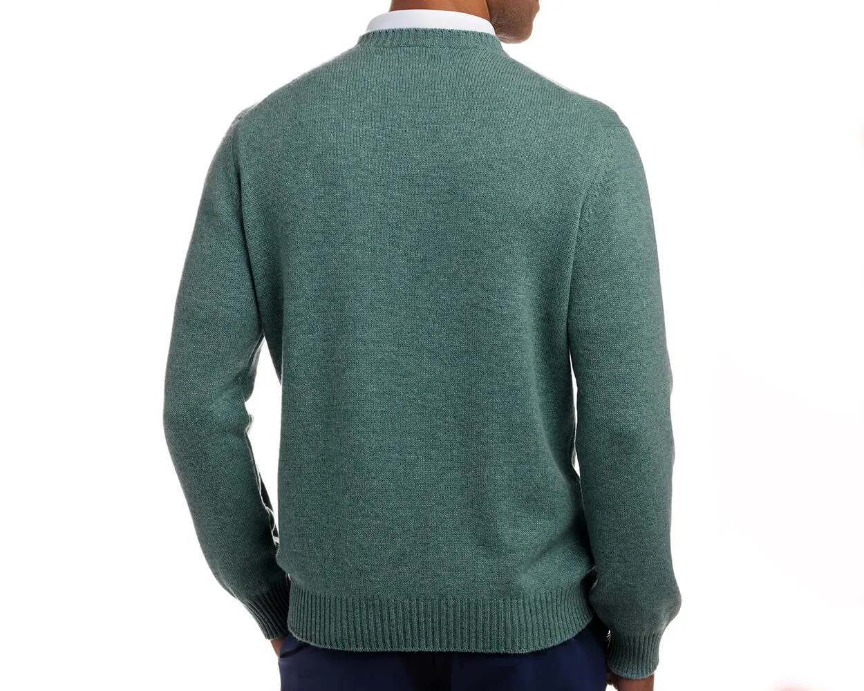 The Berwick Sweater: Heathered Dark Sage